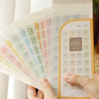 365 Days Date Stickers Dairy Journal Agenda Planner 2026 Calendar Sticker Notebook Student Decoration Stationery Sticker