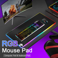 LED RGB Mousepad Keyboard Cover Desk-mat Waterproof Large Gaming Mouse Pad Multi-size Computer Gamer Esports Mouse Pad Backlit