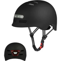 AliExpress NONE Adult Bike Helmet for Bicycle Cycling Biking Skating Skateboard Helmet with Integrated LED Headlights and Lightweight Taillight