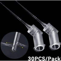 30 pièces/paquet Pointe d'aiguille d'irrigation endodontique 30G 0,3 mm pour seringue endo, pour le lavage des canaux radiculaires, Matériel de nettoyage dentaire