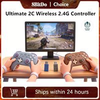 8BitDo New Ultimate 2C Wireless 2.4G Gaming Controller with Hall Effect Joystick for PC Steam Deck Raspberry Pi Android