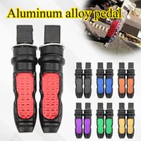 8MM Hole Aluminum Motorcycle Rear Passenger Foot Pegs Pedals Footrest Scooter Foot-Peg Motorbike Pedal Modification 2pcs /set