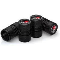 4Pcs/lot GR Sport Logo Car Tire Wheel Stem Air Valve Caps Covers For Toyota Gazoo Racing Yaris 86 Corolla Hilux Supra C-HR