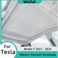 Electric Sunshade for Tesla Model Y 2024-2021 Car Sunroof Sun Visor Cool Protection Sunshade Net Auto Modification Accessories