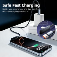 100W PD Super Fast Charge 90 Elbow Aluminum Shell USB To Type C Cable High Speed Data Gaming Cord Android Phones Outdoor Home