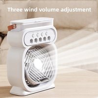USB Spray Fan Desktop Night Light Humidifier Outdoor Office Water Replenishment and Spray Fan in One Fan all the year round