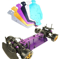 RC 03001(03062) Aluminum Alloy 3MM Thickness Chassis For 1/10 HSP 94103 94123 Flying Fish Drift Car Upgrade Parts