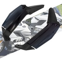Motorrad Schwarz Seite Flügel Windschutzscheibe Einstellbare Air Deflektor ABS Kunststoff Für Honda Gold Wing GL1800D Tour 2018-2021 2022 2023