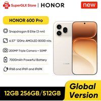 Global Version HONOR 600 Pro 5G Smartphone Snapdragon 8 Elite 200MP AI Camera 6.57" AMOLED Display 7000mAh 80W SuperCharge