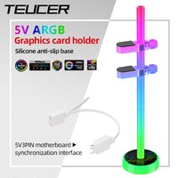 Video Graphics Card GPU Holder Support 5V 3Pin Addressable ARGB Sag Bracket Adjustable Brace PC Case DIY Decoration Accessory