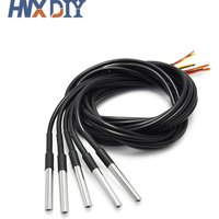 5/10 Stück DS18b20 Temperaturfühler Temperatursensor 1M 2M 3M DS1820 Edelstahlpaket Wasserdicht 18B20 100cm/200cm/300cm