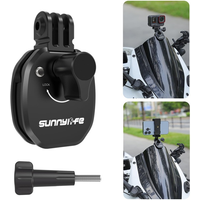 Motorcycle Windshield Camera Mount for GoPro Hero 13 12 11 Motorcycle Windshield Clamp for DJI Action 6 5 4/Insta360 X5 X4