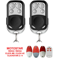 1/2pcs MOTOSTAR CLICK 4M 4C CLICKSTAR 2 4 RE532 RE534 Garage Door Remote Control Clone 433.92MHz Fixed Code Gate Opener