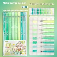 150/6 Colors Acrylic Gel Pen 1.0mm Large Capacity Student Writing Pen Painting Drawing Office School Supplies Stationery