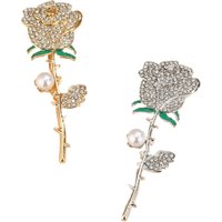 Rose Bouquet Brooch for Women All-season Universal Alloy Corsage Pin High-end Suit Bag Scarf and Accessories Brooch