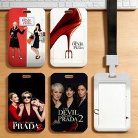 Movie The D-Devil Wears P-PradaS 2 Card Holder Student Campus Meal Cards Public Transport Subway Cardcase