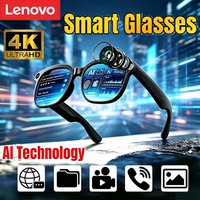 Lenovo AI Smart Glasses 800W Pixel Anti Blue Light HD Camera Video Bluetooth Call Real-time Translation Live Streaming Glasses