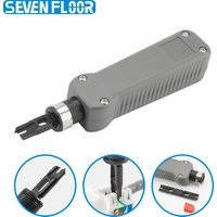 Punch Down Tool with Dual-Use Blade Crimping for 110/88 Modules Cat5e/Cat6 Cables Racks & Panels - Network Installation Tool