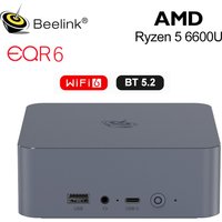 Beelink EQR7 AMD R7 7735U EQR6 R5 6600U EQR5 R5 5500U Mini PC DDR4 16G RAM 500G SSD Windows 11 WiFi6 4K 1000M Desktop Computer