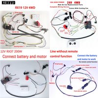 6V 12V 24V DIY Self-Made High Power Children Electric Ride on Toys Car Vehicle Switch Bluetooth Controller Wires Harness Kit Set