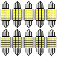 10pcs Festoon 31mm 36mm 39mm 41mm High Quality Super Bright LED Bulb C5W C10W Car License Plate Light Interior Reading Dome Lamp