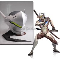 Anime Overwatch Shimada Genji Cosplay Night Helmet Mask For Adult Men GFRP Mask Halloween Carnival Masquerade Party Masks Props