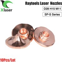10 sztuk/partia dysza laserowa SP-S1.2 SP-S1.5 SP-S1.6 D28mm M11 H15 pojedyncza warstwa dla Raytools Precitec HANS SP-S seria dysza miedziana