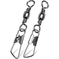 50Pcs Fishing Fish Bait Connector A-type Swivel Pin 1#-14# Movable Buckle Quick Fishing Connection Ring Fishing Gear Accessories
