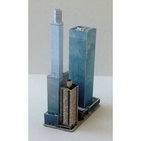 New York Central Park Nearby Building 4 Paper Model World Skyscraper Series 213 Assembly Model Building DIY Small House