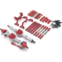 Kit d'amortisseurs de biellette de direction, assemblage d'essieu avant et arrière en métal, mise à niveau pour MN 1/12 D90 D91 D96 MN98 99S RC, pièces de voiture