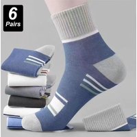 6Pairs Men Socks Breathable Cotton Sports Stockings Men Socks Comfortable Sweat Absorption Deodorant Business Sox High Quality