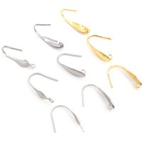 20*10mm 20pcs/Lot 316 Stainless Steel Gold Plated High Quality Earring Hooks Wire Settings Base Settings Whole Sale
