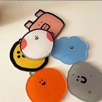 Cute Smiley Cartoon Acrylic Coaster Cup Mat Pad Mug Holder Mat Coffee Drinks Placemats Heat-resistant Bowl Pad