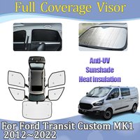 For Ford Transit Custom Accessories MK1 2012~2022 Sun Visors Window Protect Privacy Thermal Insulation Anti-UV Car Accessories