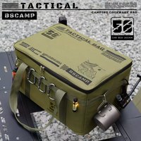 Torba kempingowa na jesień, 30L/42L/56L, izolowana, wodoodporna, taktyczna, składana, do przechowywania naczyń piknikowych, duża pojemność, idealna na pola bitwy.