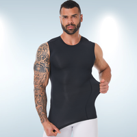Men's Sleeveless Compression Vest Tight Fit Quick Dry Breathable Moisture Wicking Summer Gym Fitness Sports Tank Top