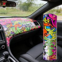 Car Film Covering Waterproof Vinyl Wrap Motorcycle Helmets Cartoon Films Skateboard Graffiti Painting Film Street Graffiti Decor