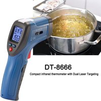 Compact infrared thermometer with Dual Laser Targeting -50~380℃ Non-contact Pyrometer High Laser Temperature Meter