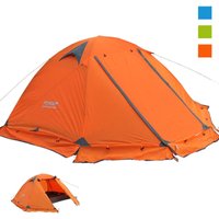 Flytop 2-3Persons 4Seasons Skirt Tent Camping Outdoor Double Layers Aluminum Pole Anti Snow Travel Family Ultralight Tourist