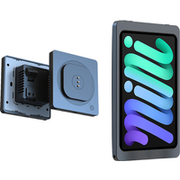 EMONITA POE Wall Mount for iPad Mini 6th Gen/A17 Pro (2025) – Wireless Charging Holder with 8.3-Inch Case Support, Stable Mount