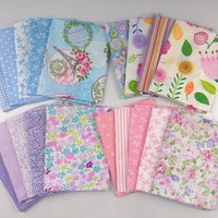 40*50cm 5PCS Flower Cartoon Printed Cotton Fabric,DIY Patchwork Cloth,Handmade Material,Sewing Craft,Quilting Baby Dress,Tecido