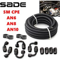 5M AN6/AN8/AN10 CPE Öl Kraftstoff Armaturen Schlauch Ende 0 + 45 + 90 + 180 grad Öl Adapter Kit Geflochtene Öl Kraftstoff Schlauch Linie Mit Klemmen