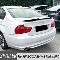 For 2005-2012 BMW 3 Series E90 320i 325i 330i M4 Style Black Carbon Rear Trunk Lid Ducktail Spoiler Wings Tuning Accessories