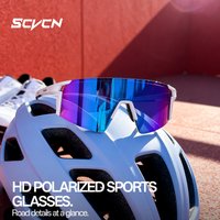 SCVCN HD UV400 Polarized Fishing Sunglasses Outdoor Sports Casual Fashion Cycling Sunglasses Running Hiking Driving Sunglasses