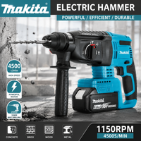 Makita Battery 18V Li-ion Compatible With DHR242 24mm SDS Plus 3-Mode Cordless Rotary Hammer Impact Drill For Concrete