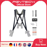 PGYTECH Camera Strap Master, Doppel-Schultergurt aus Leder für 3 Kameras, verstellbarer Kameragurt