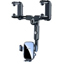360°Rotatable And Retractable Car Phone Holder Car Rearview Mirror Bracket,Multifunctional Adjustable Universal Phone Holder