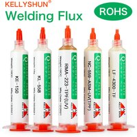 Flux 100% Original KELLYSHUN PCB Soldering Flux 10ml Needle Tube Welding Flux No-Clean Soldering Paste NC 559 558 652 Solder