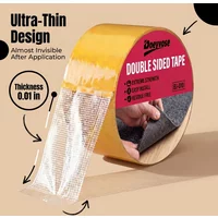 Doeyvose Multipurpose Double Sided Cloth Base Tape, Super Strong Non-slip Adhesive for Home Improvement & Carpet Mounting