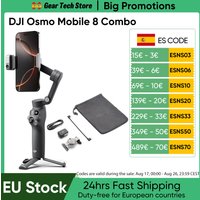 Dji Osmo Mobile 8 Combo Om8, Estabilizador de Gimbal para Teléfono Inteligente, Gimbal de 3 Ejes para Teléfono Móvil, Osmo Mobile 8
